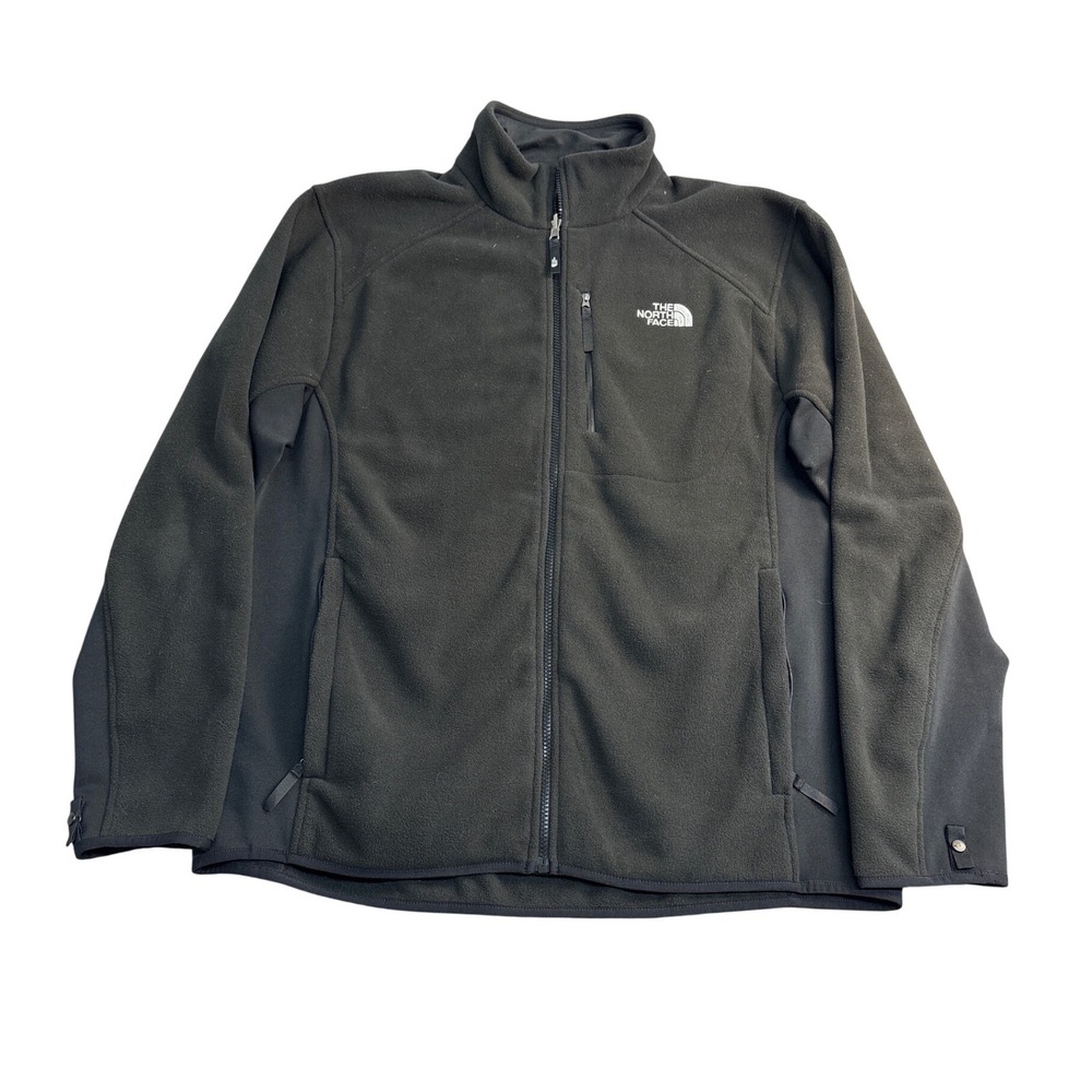 The North Face Mens XL Black Fleece Jacket Full Zip T311 T711 Outdoor Hiking